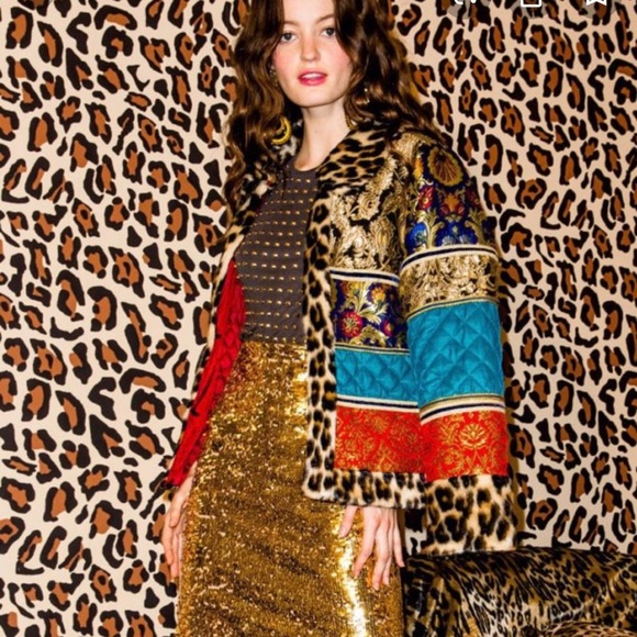 alice and olivia patchwork coat